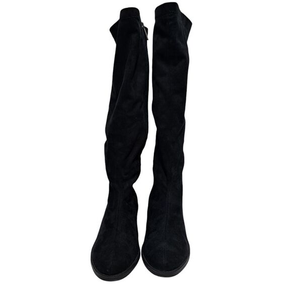 Bussola Siena Whimsygoth Microtec Soft Suede Goth Riding Boots 39 US 8-8:5 Black - Picture 13 of 17